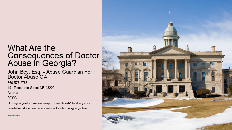 What Are the Consequences of Doctor Abuse in Georgia?